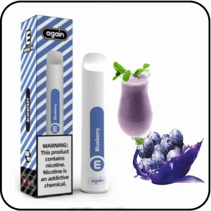 Again Disposable Vape Blueberry 1500 Puffs Best Vape Store UAE Online | Dxb Vape Club Online Again Disposable Vape 1500 Puffs