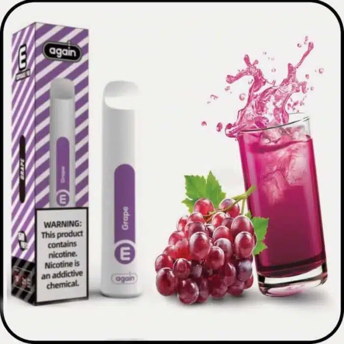 Again Disposable Vape Grape 1500 Puffs Best Vape Store UAE Online | Dxb Vape Club Online Again Disposable Vape 1500 Puffs