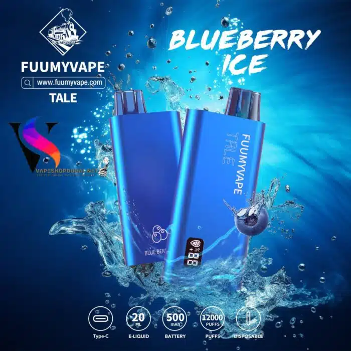 Blueberry ICE 1 Best Vape Store UAE Online | Dxb Vape Club Online FUUMYVAPE TALE 12000 PUFFS RECHARGEABLE DISPOSABLE IN UAE