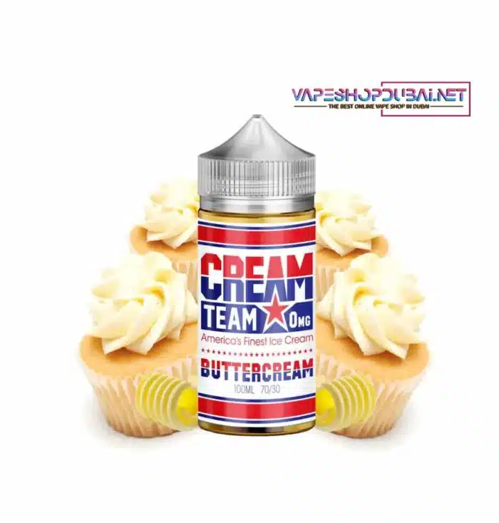 Buttercream by Cream Team E Liquid – 100mL Best Vape Store UAE Online | Dxb Vape Club Online Buttercream by Cream Team E-Liquid – 100mL