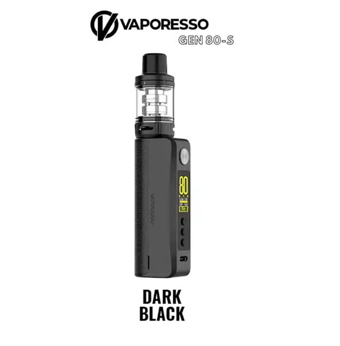 Dark Black Best Vape Store UAE Online | Dxb Vape Club Online Vaporesso Gen 80s Vape Starter Kit In Dubai