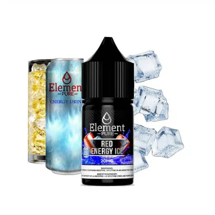 ELEMENT PURE SALTS 30ml Best Vape Store UAE Online | Dxb Vape Club Online Element Pure Red Energy Ice Salt 30ml E-Liquid