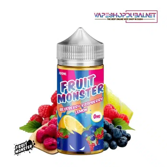 Fruit Monster Blueberry Raspberry Lemon 100ml Best Vape Store UAE Online | Dxb Vape Club Online Blueberry Raspberry Lemon by Fruit Monster 100ml