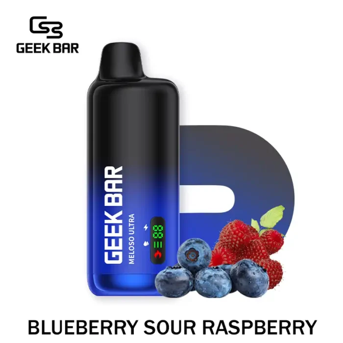 GEEK BAR Meloso Ultra 10000 Puffs Blueberry Sour Raspberry Best Vape Store UAE Online | Dxb Vape Club Online GEEK BAR Meloso Ultra 10000 Puffs In UAE