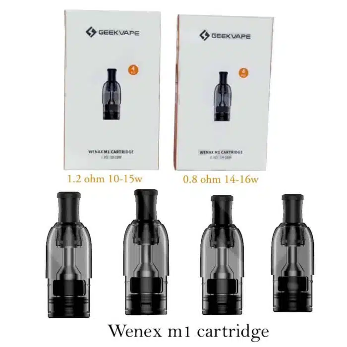 Geekvape wenax M1 pod cartridge copy Best Vape Store UAE Online | Dxb Vape Club Online Authentic Geekvape Wenax M1 Pod Cartridge 2ml (4pcpack)