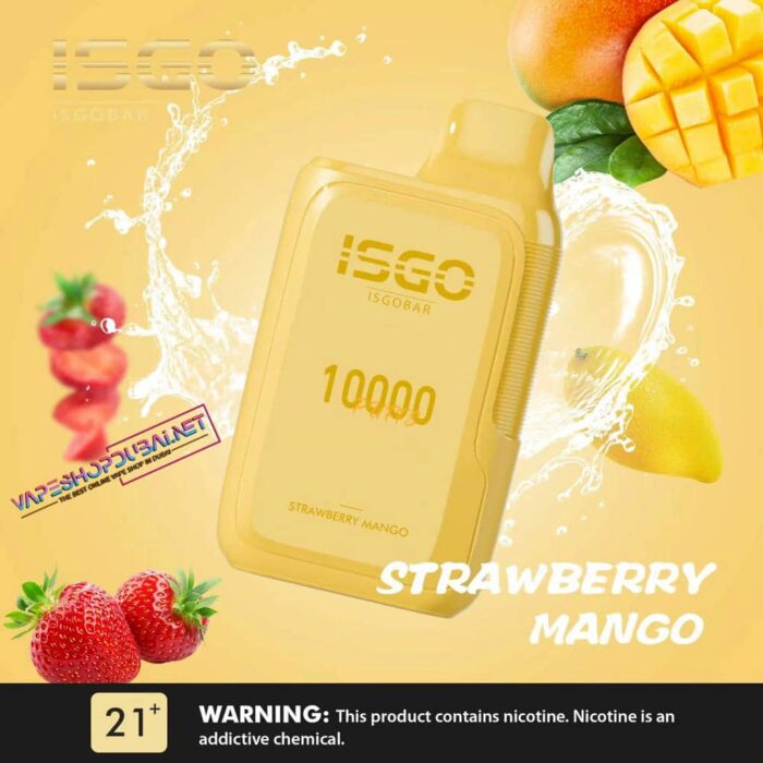 ISGO BAR 10000 PUFFS STRAWBERRY MANGO