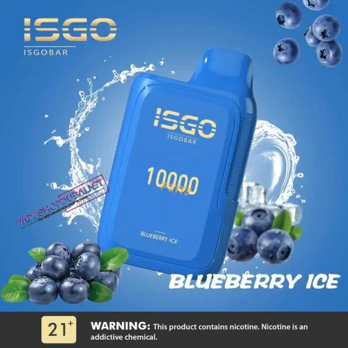 Isgo Bar 10000 Puffs Disposable Vape Blueberry Ice Best Vape Store UAE Online | Dxb Vape Club Online ISGO Bar 10000 Puffs | Buy ISGO @ Best Price | AED 40