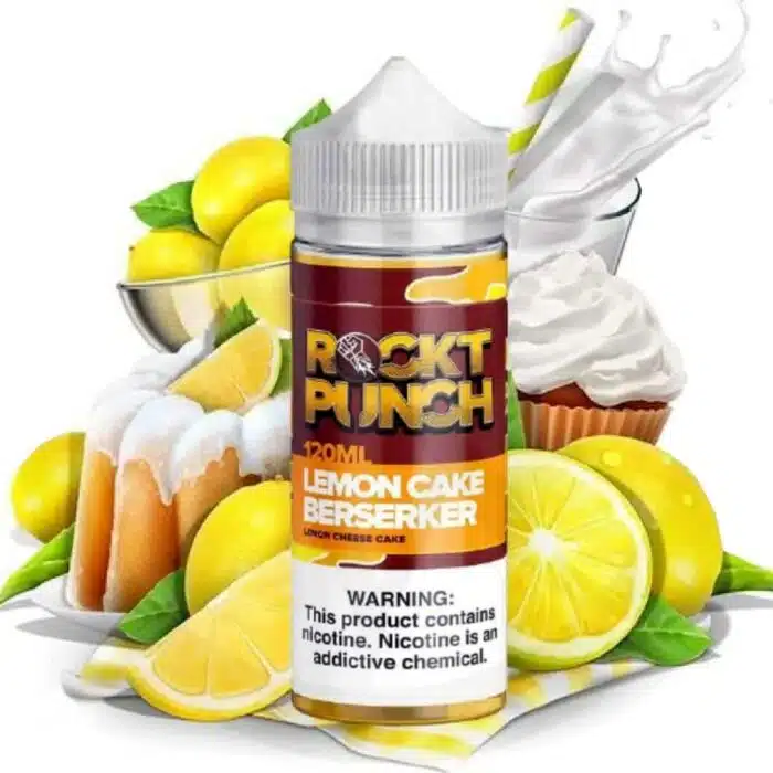 LEMON CAKE BERSERKER BY ROCKT PUNCH 120ml Best Vape Store UAE Online | Dxb Vape Club Online LEMON-CAKE-BERSERKER-BY-ROCKT-PUNCH 120ml