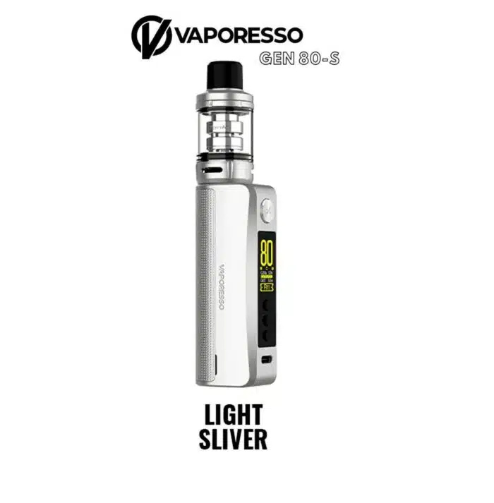 Light Silver Best Vape Store UAE Online | Dxb Vape Club Online Vaporesso Gen 80s Vape Starter Kit In Dubai