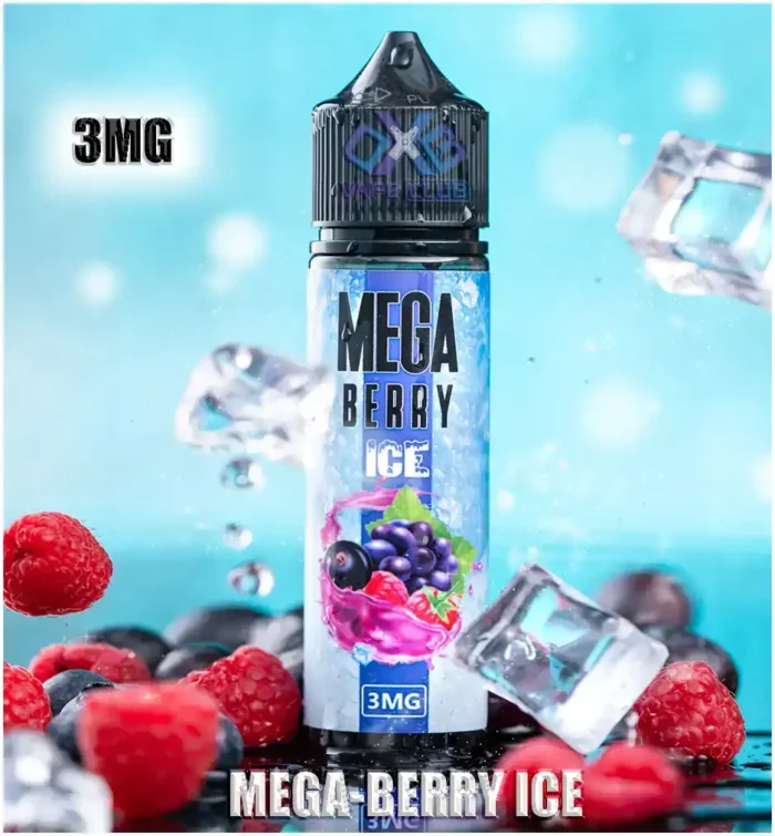 MEGA 60ML Bottle E Liquid MEGA BERRY ICE Best Vape Store UAE Online | Dxb Vape Club Online Mega E-Liquid By Grand E-Juice 60ml In Dubai