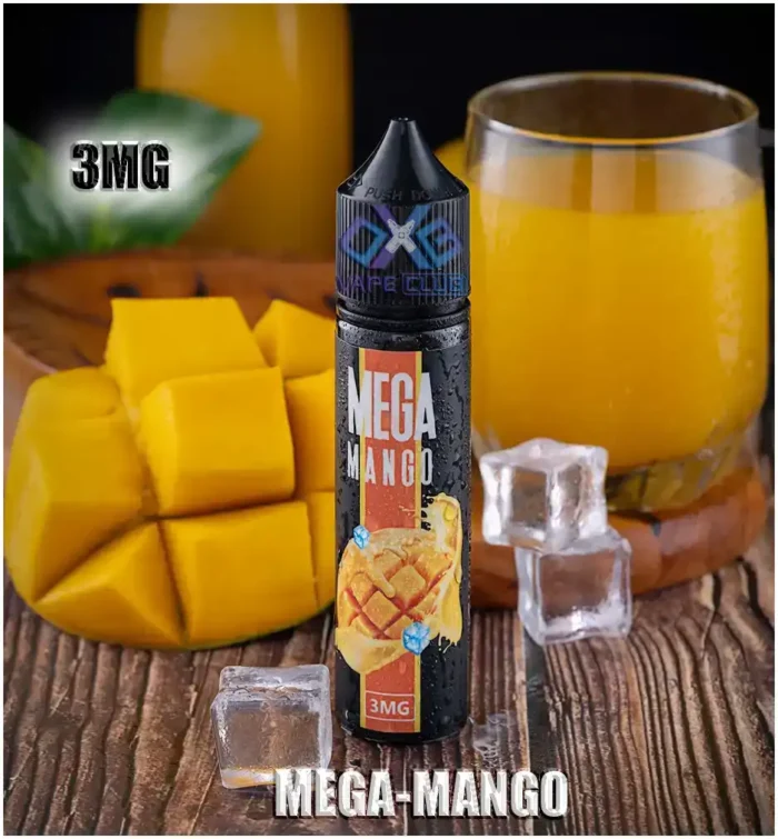 MEGA 60ML Bottle E Liquid MEGA MANGO Best Vape Store UAE Online | Dxb Vape Club Online Mega E-Liquid By Grand E-Juice 60ml In Dubai