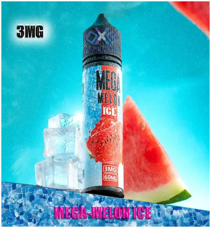 MEGA 60ML Bottle E Liquid MEGA MELON ICE Best Vape Store UAE Online | Dxb Vape Club Online Mega E-Liquid By Grand E-Juice 60ml In Dubai