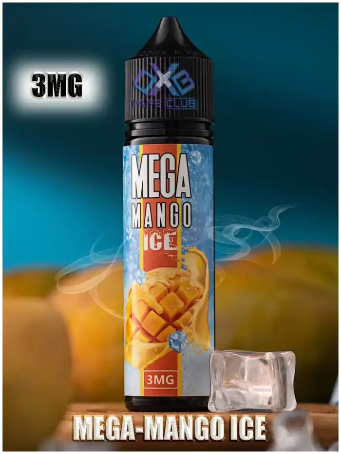 MEGA 60ML Bottle E Liquid MEGA Mango Ice Best Vape Store UAE Online | Dxb Vape Club Online Mega E-Liquid By Grand E-Juice 60ml In Dubai