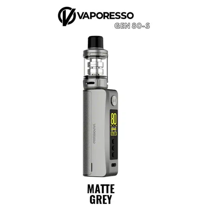 Matte Grey Best Vape Store UAE Online | Dxb Vape Club Online Vaporesso Gen 80s Vape Starter Kit In Dubai