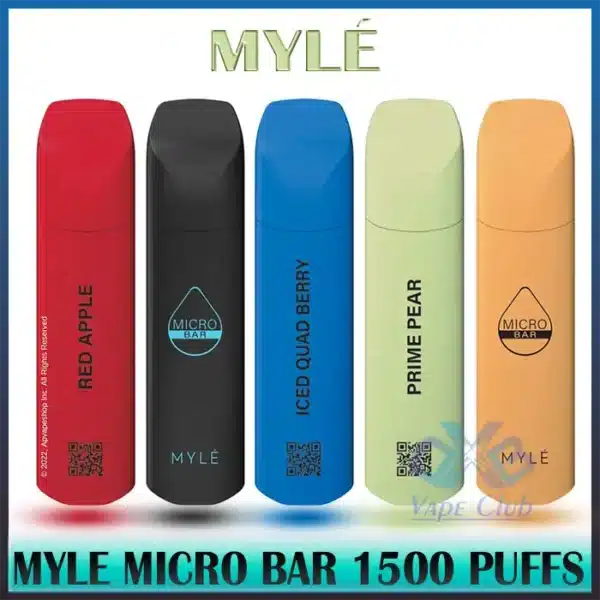 Myle Micro Bar Disposable Vape 1500 Puffs