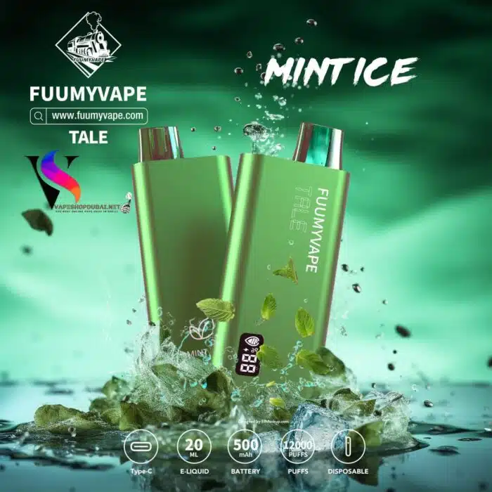 Mint ICE Best Vape Store UAE Online | Dxb Vape Club Online FUUMYVAPE TALE 12000 PUFFS RECHARGEABLE DISPOSABLE IN UAE