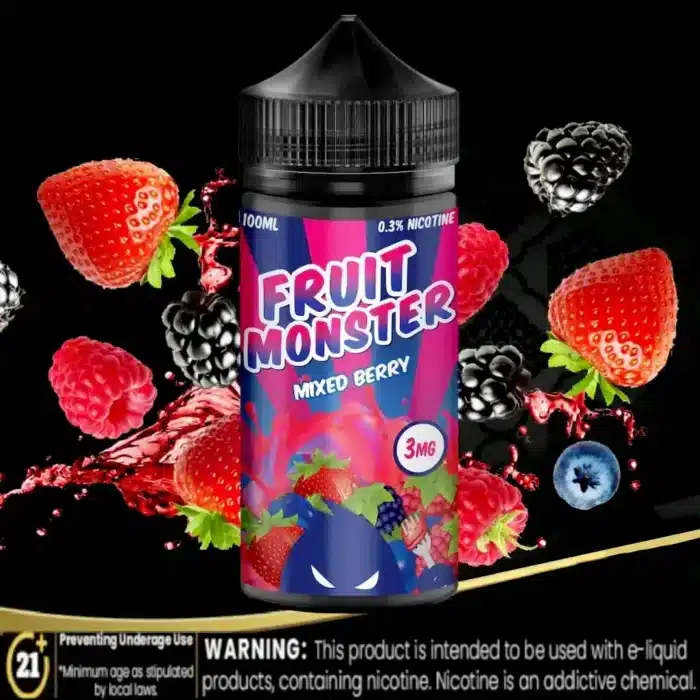 Mixed Berry by Fruit Monster 100ml Best Vape Store UAE Online | Dxb Vape Club Online Mixed Berry by Fruit Monster 100ml