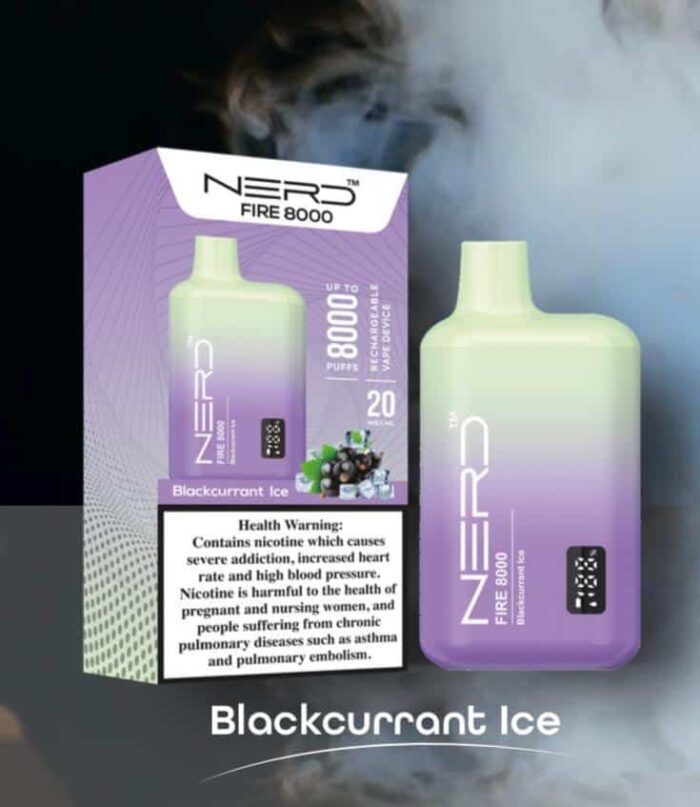 NERD FIRE 8000 PUFFS BLACKCURRANT ICE