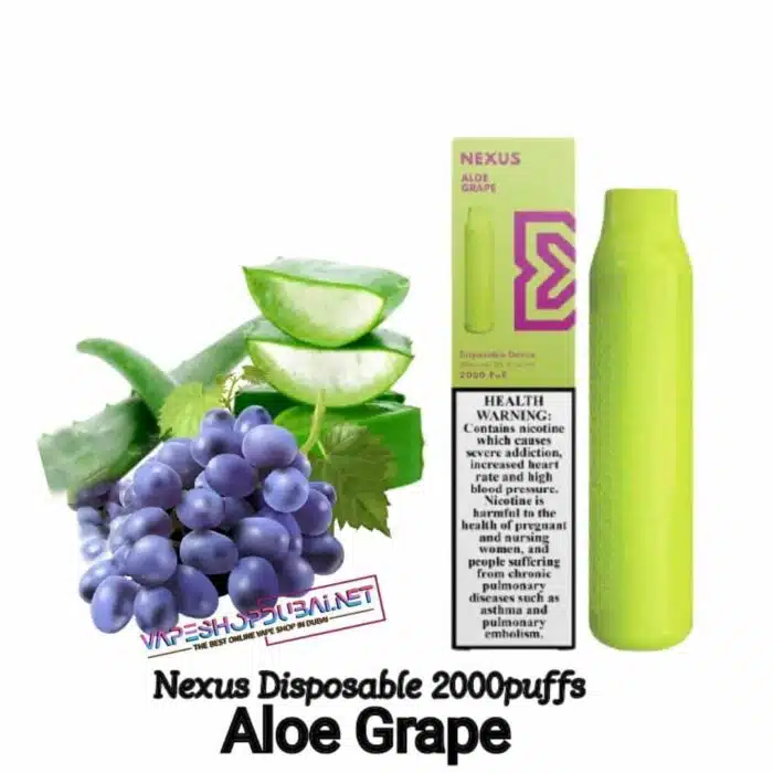 Nexus Disposable Vape aloe Grape 2000 puffs 1