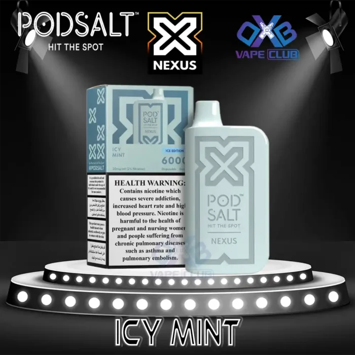 PodSalt Nexus 6000 Puffs Disposable Vape Icy Mint