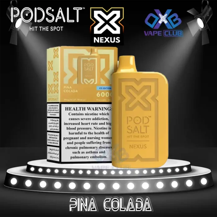 PodSalt Nexus 6000 Puffs Disposable Vape Pina Colada