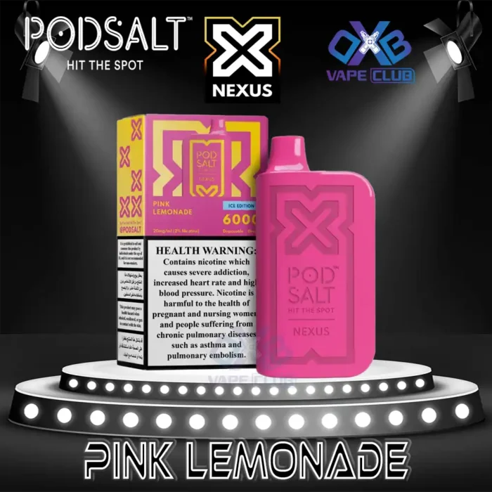 PodSalt Nexus 6000 Puffs Disposable Vape Pink Lemonade