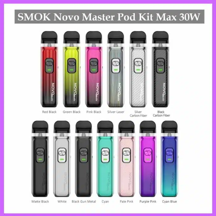 SMOK Novo Master Pod Kit Max 1000mAh Best Vape Store UAE Online | Dxb Vape Club Online Authentic SMOK Novo Master Pod Kit Max 30W In UAE