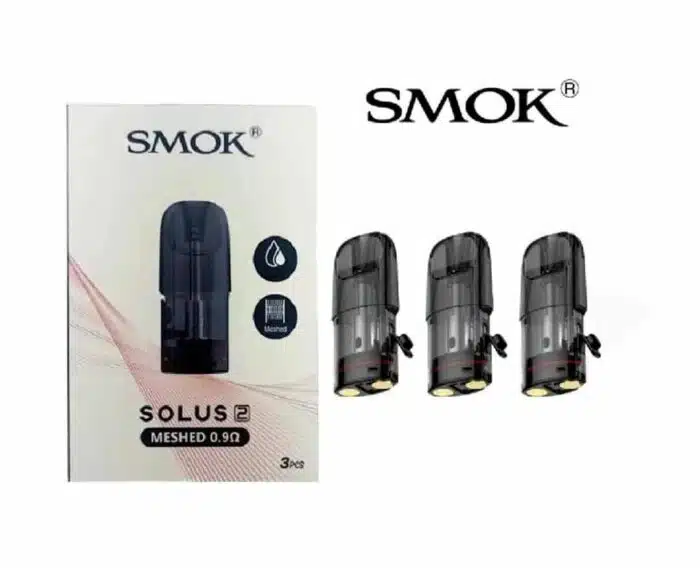 SMOK Solus 2 Pod Cartridge Best Vape Store UAE Online | Dxb Vape Club Online SMOK Solus 2 Pod Cartridge 2.5ml (3pcspack) In UAE