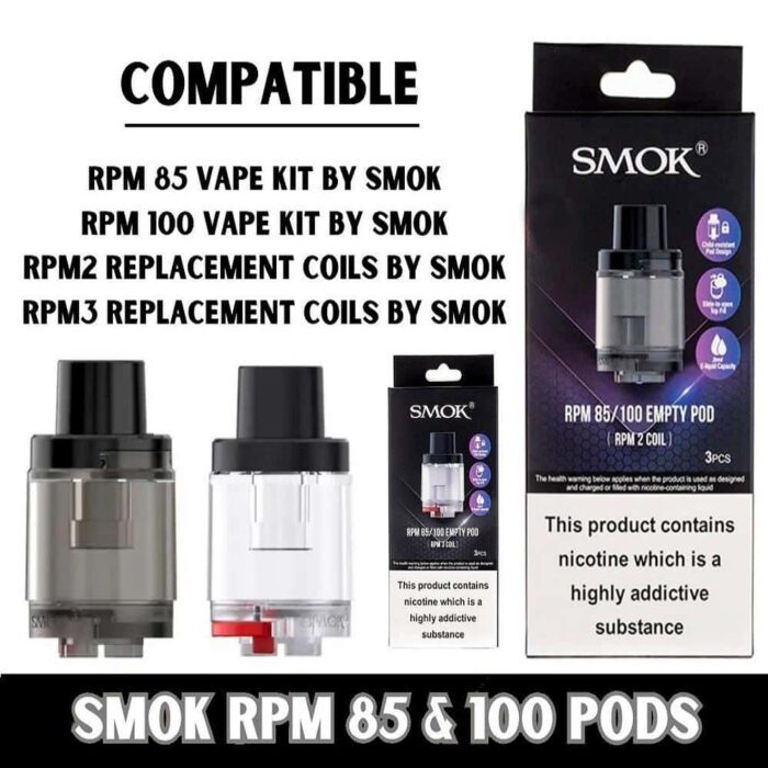 Smok RPM 85 Pods RPM 100 Empty Pods