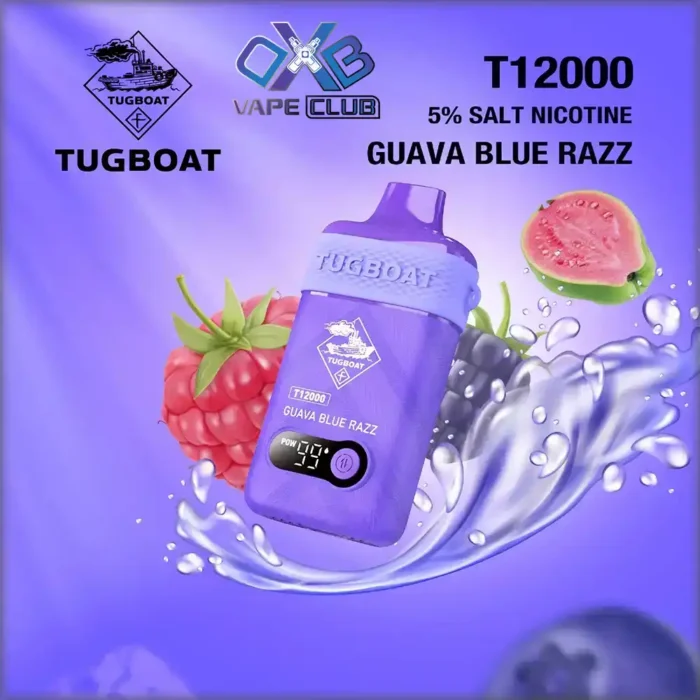 Tugboat-T12000-Disposble-Guava-Blue-Razz
