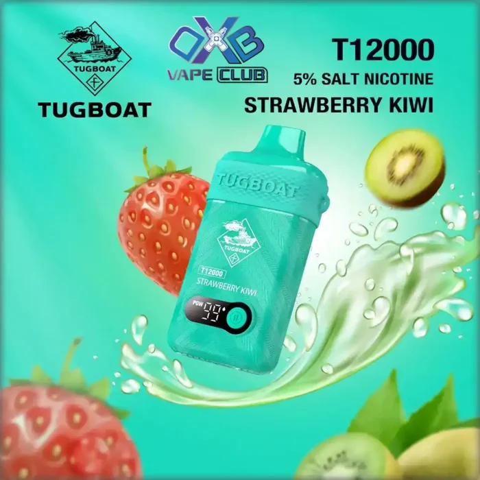 Tugboat-T12000-puffs-Disposble-Strawberry-Kiwi