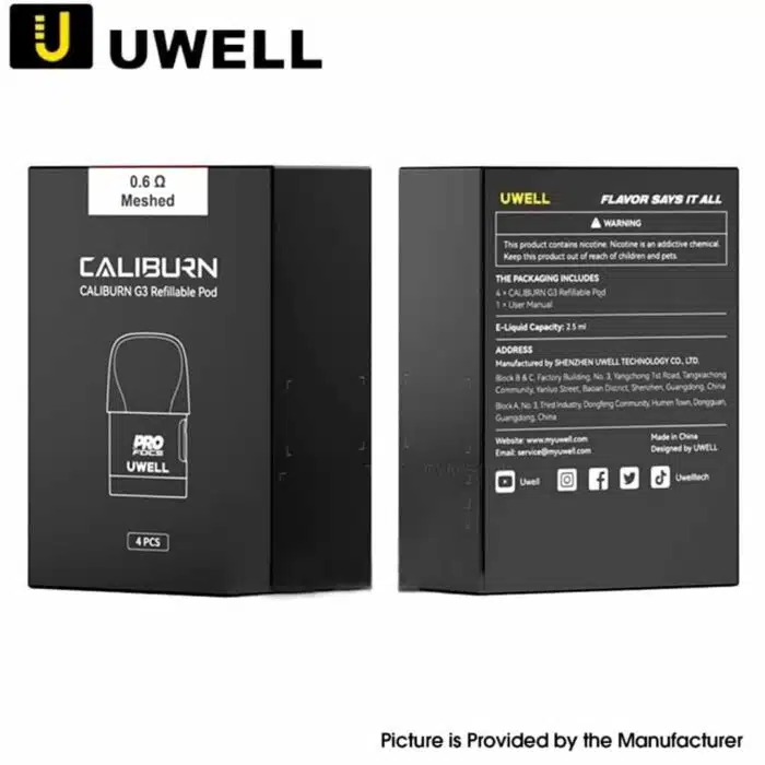 Uwell Caliburn G3 Pod Cartridge 0.6 ohm