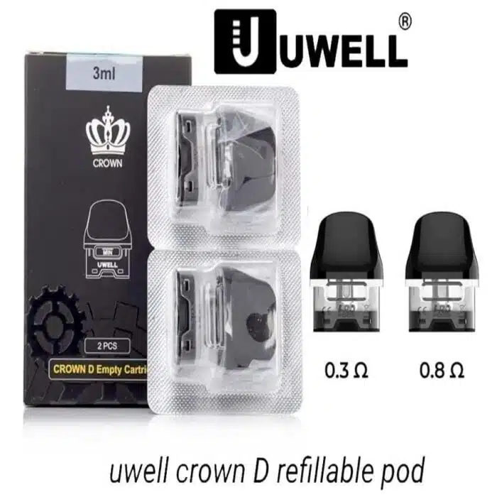 Uwell Crown D Refillable Pod 2mL Best Vape Store UAE Online | Dxb Vape Club Online Uwell Crown D Refillable Pod 2mL In UAE