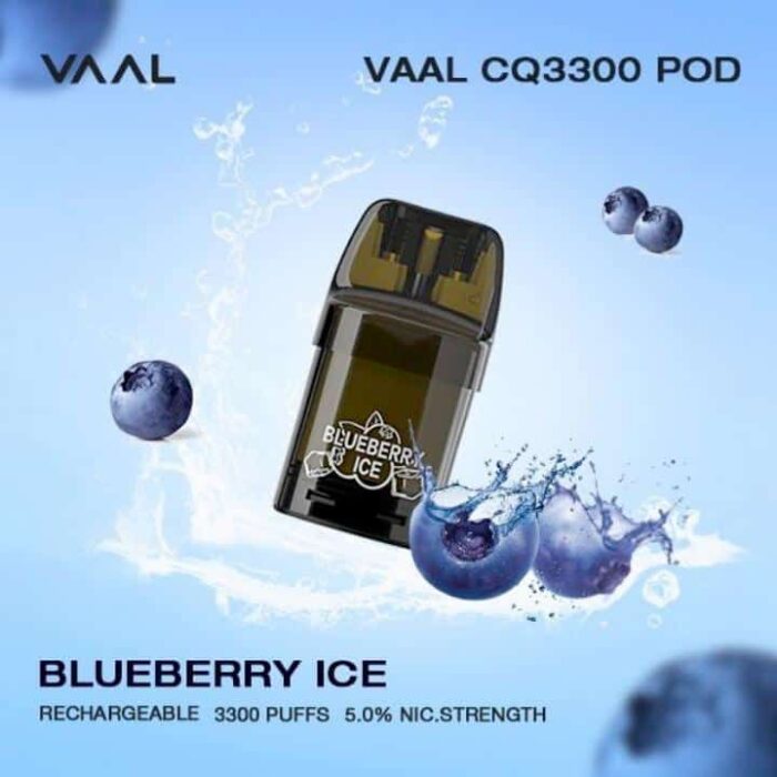 VAAL CQ3300 Replaceable Pod Disposable Blueberry Ice