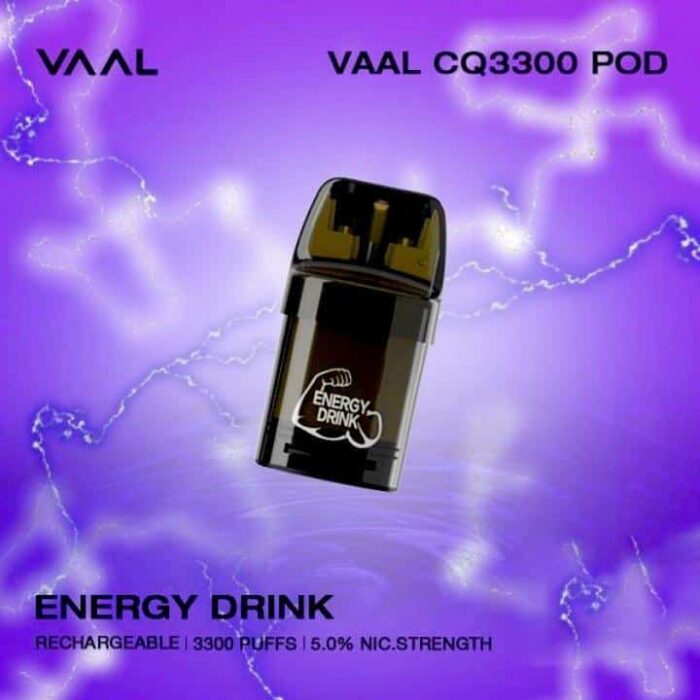 VAAL CQ3300 Replaceable Pod Disposable Energy Drink