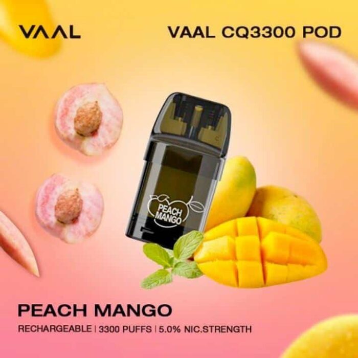 VAAL CQ3300 Replaceable Pod Disposable Peach Mangto