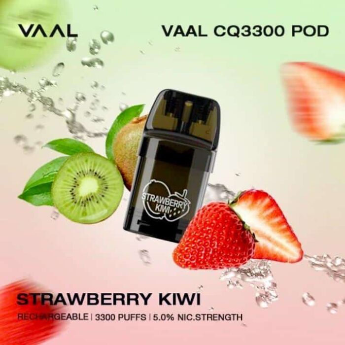 VAAL CQ3300 Replaceable Pod Disposable Strawberry Kiwi