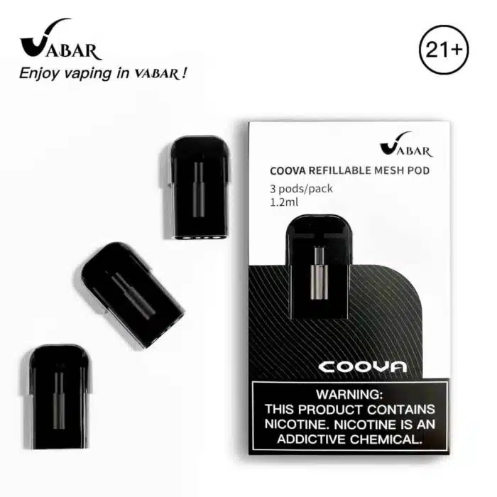 VABAR COOVA REFILLABLE MESH Best Vape Store UAE Online | Dxb Vape Club Online VABAR COOVA REFILLABLE MESH