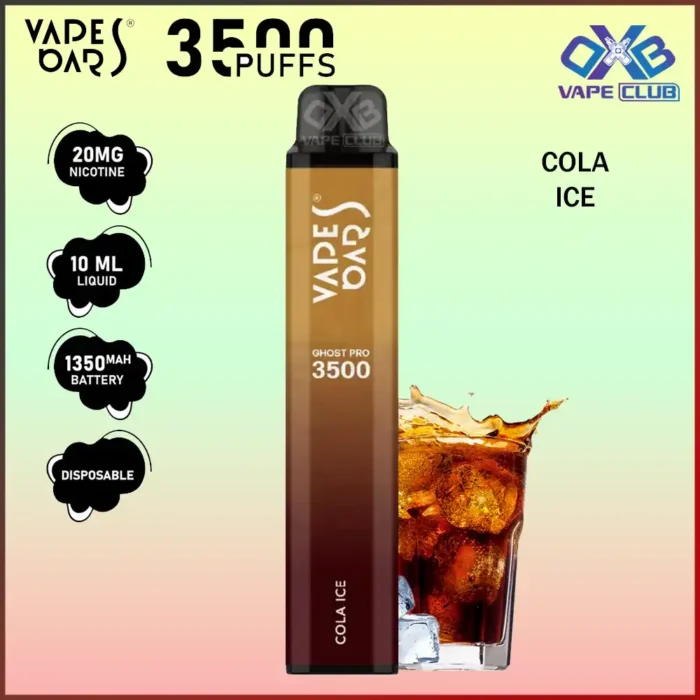 VAPES BARS GHOST PRO 3500 PUFFS 20MG COLA ICE Best Vape Store UAE Online | Dxb Vape Club Online Vapes Bars Ghost Pro 3500 Puffs | Buy Ghost Pro AED 40