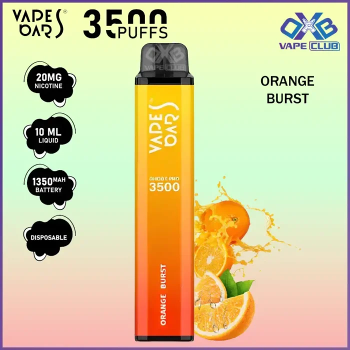 VAPES BARS GHOST PRO 3500 PUFFS 20MG ORANGE BURST Best Vape Store UAE Online | Dxb Vape Club Online Vapes Bars Ghost Pro 3500 Puffs | Buy Ghost Pro AED 40