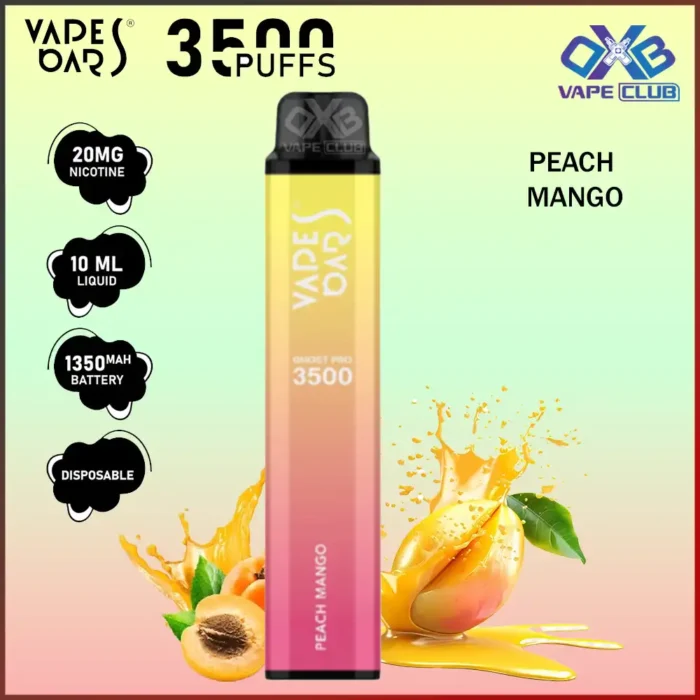 VAPES BARS GHOST PRO 3500 PUFFS 20MG PEACH MANGO Best Vape Store UAE Online | Dxb Vape Club Online Vapes Bars Ghost Pro 3500 Puffs | Buy Ghost Pro AED 40