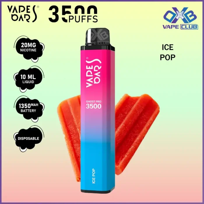 VAPES BARS GHOST PRO 3500 PUFFS 20MG SWEET ICE POP Best Vape Store UAE Online | Dxb Vape Club Online Vapes Bars Ghost Pro 3500 Puffs | Buy Ghost Pro AED 40