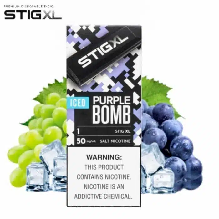 VGOD STIG XL Disposable Vape Iced Purple Bomb Best Vape Store UAE Online | Dxb Vape Club Online VGOD STIG XL Disposable Vape 700 Puffs In UAE