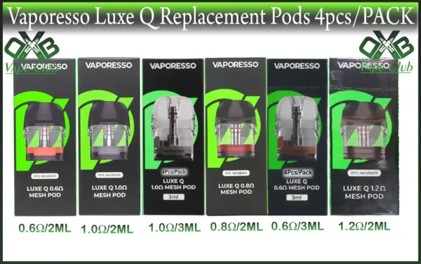 Vaporesso Luxe Q Replacement Pods 4pcs Pack