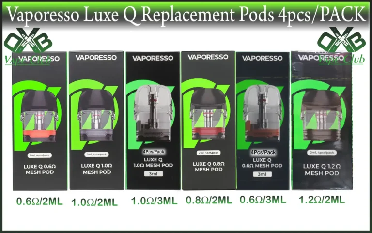 Vaporesso Luxe Q Replacement Pods 4pcs Pack Best Vape Store UAE Online | Dxb Vape Club Online Home