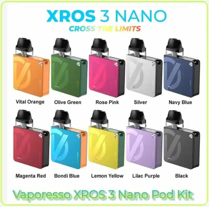 Vaporesso Xros 3 Nano Kit Best Vape Store UAE Online | Dxb Vape Club Online Vaporesso Xros 3 Nano Kit In UAE