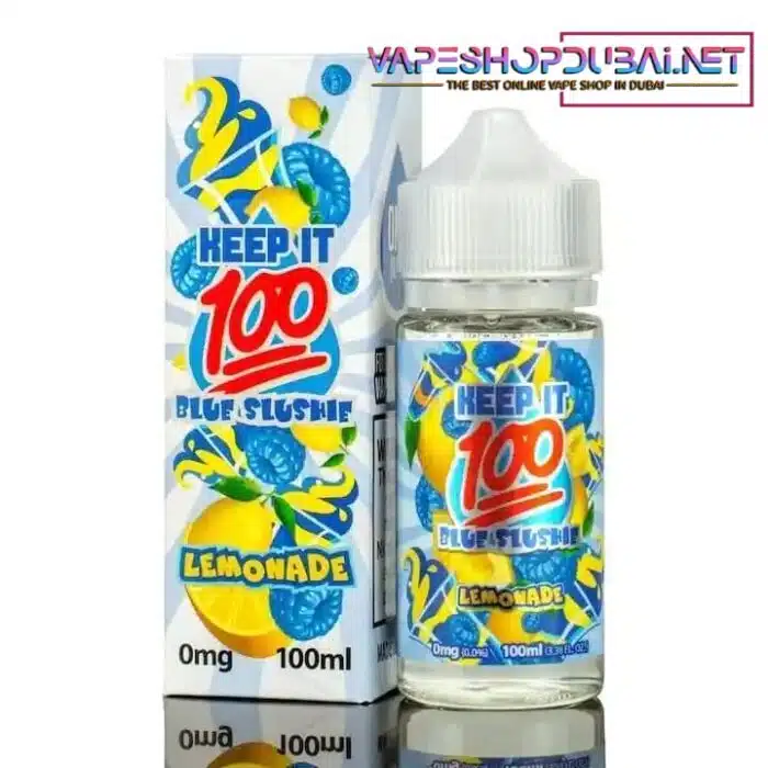 blue slushie lemonade keep it 100 e liquid 100ml min Best Vape Store UAE Online | Dxb Vape Club Online BLUE SLUSHIE LEMONADE – KEEP IT 100 E-LIQUID – 100ML