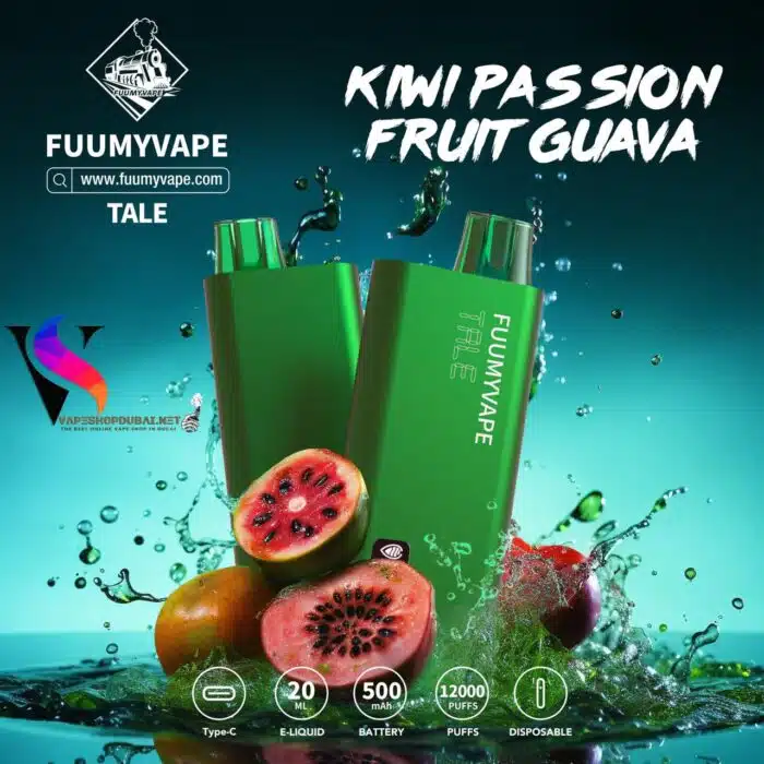 kiwi passion fruit guava Best Vape Store UAE Online | Dxb Vape Club Online FUUMYVAPE TALE 12000 PUFFS RECHARGEABLE DISPOSABLE IN UAE