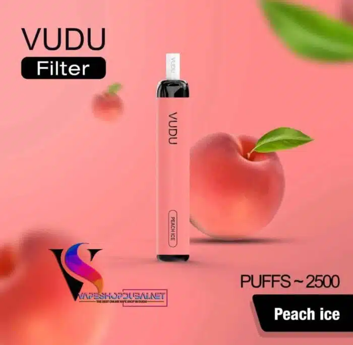 peach ice 1 1 Best Vape Store UAE Online | Dxb Vape Club Online VUDU DISPOSABLE VAPE (2500 PUFFS) IN DUBAI