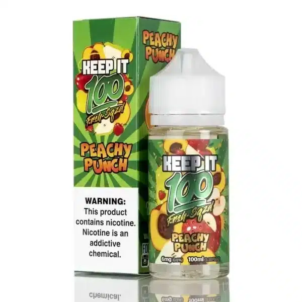 peachy punch keep it 100 e liquid 100ml min